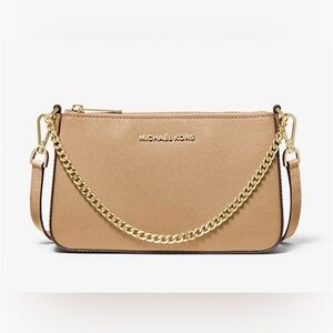 Micheal Kors Jet Set Chain Zip Bag